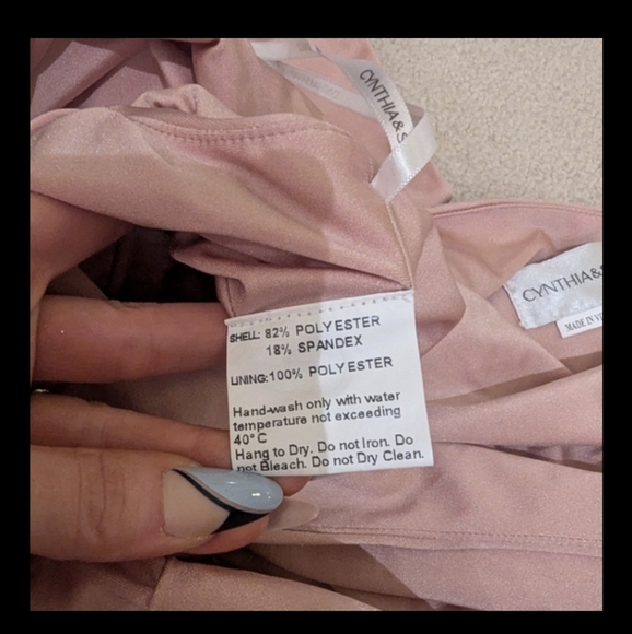 Nwt Cascading Bow One-Shoulder Stretch Satin Mermaid Dress with Slight Train - Picture 13 of 16